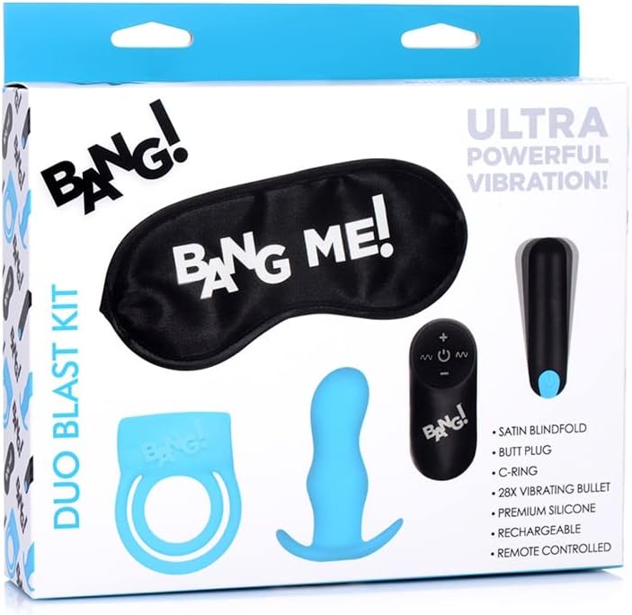 Kit Duo Blast Anillo y Plug Recargable con Control Remoto