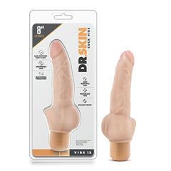 BL-11373 8" VIBRATING COCK BEIGE